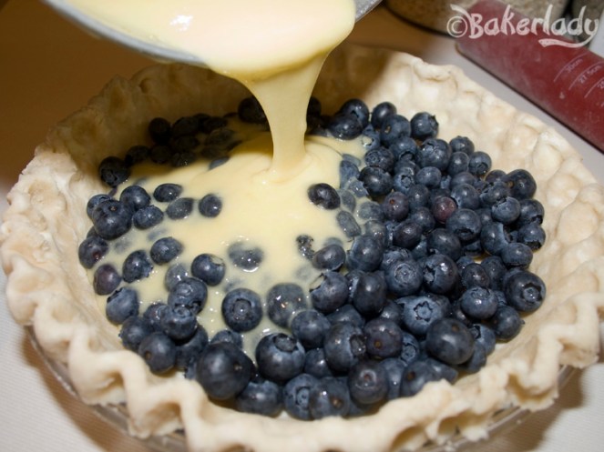 Blueberries and Cream Pie - Bakerlady