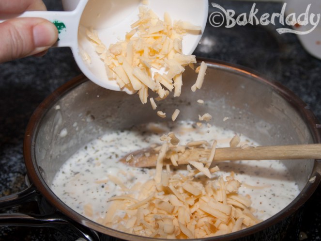 White Vegetable Lasagna - Bakerlady