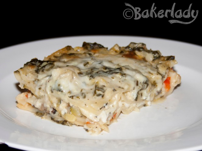 White Vegetable Lasagna - Bakerlady