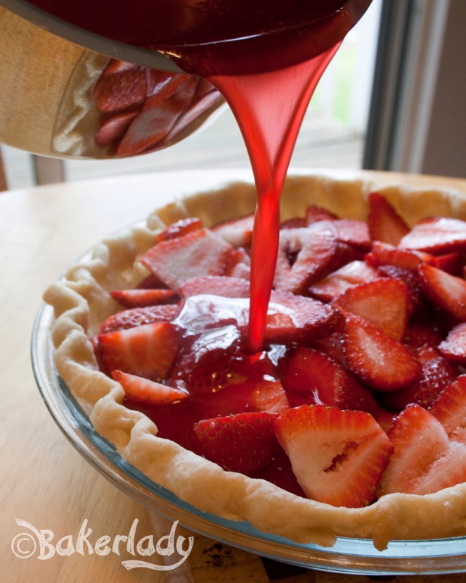 Easy Strawberry Pie - Bakerlady