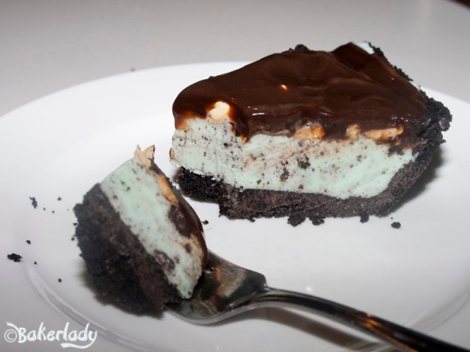 Oreo Mint Ice Cream Pie -- Bakerlady